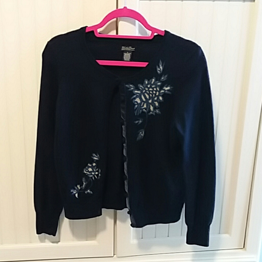 Navy wool blend Lucky Brand Cardi
